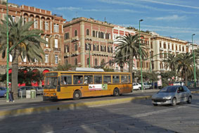 Winkelstraat Via Roma in Cagliari