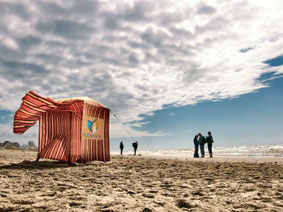 Strand bij Noordwijk