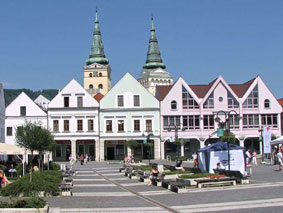 Plein Marianske Namestie in Zilina