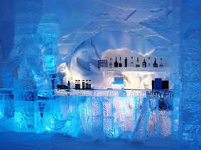 Het ijshotel in Jukkasjärvi 